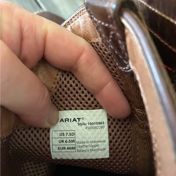 Men’s Ariat Sport Western Performance Wide Square Toe Cowboy Boot Sz 7.5D - Picture 7 of 13